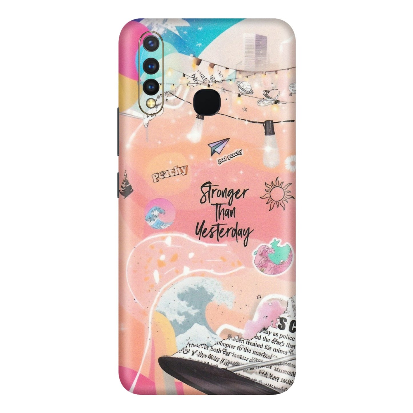 VIVO Y Series Phone Skins (All Models) - Stronger Then Yesterday - Matte Finish (M-128) Vivo Y19