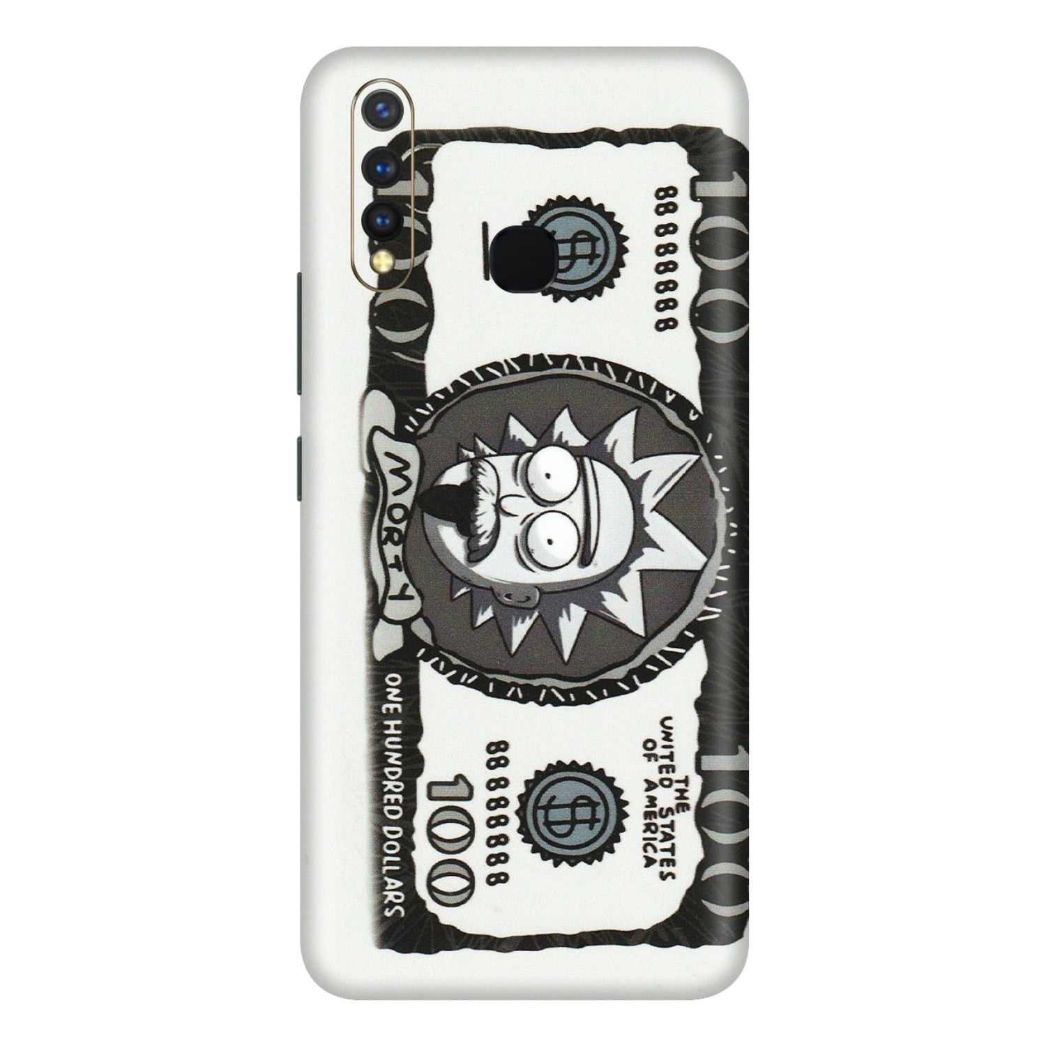 VIVO Y Series Phone Skins (All Models) - Rick And Morty Hundred Dollar Anime - Matte Finish (M-161) Vivo Y19