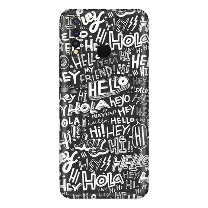 VIVO Y Series Phone Skins (All Models) - Hi Hello Doodles - Matte Finish (M-25)