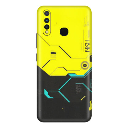 VIVO Y Series Phone Skins (All Models) - Black Yellow Technica - Matte Finish (M-53) Vivo Y19