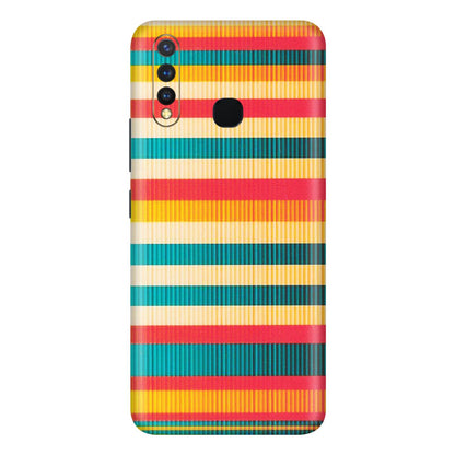 VIVO Y Series Phone Skins (All Models) - Colourful Stripes Soothing Effect - Matte Finish (M-86) Vivo Y19