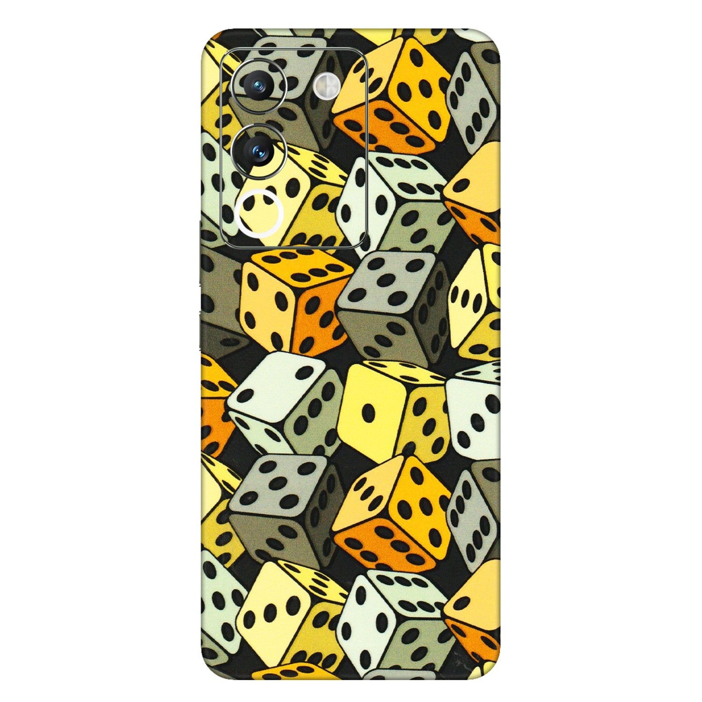 VIVO Y Series Phone Skins (All Models) - Dices Of Life - 3D Embossed Finish (L-04) Vivo Y200 (5G)