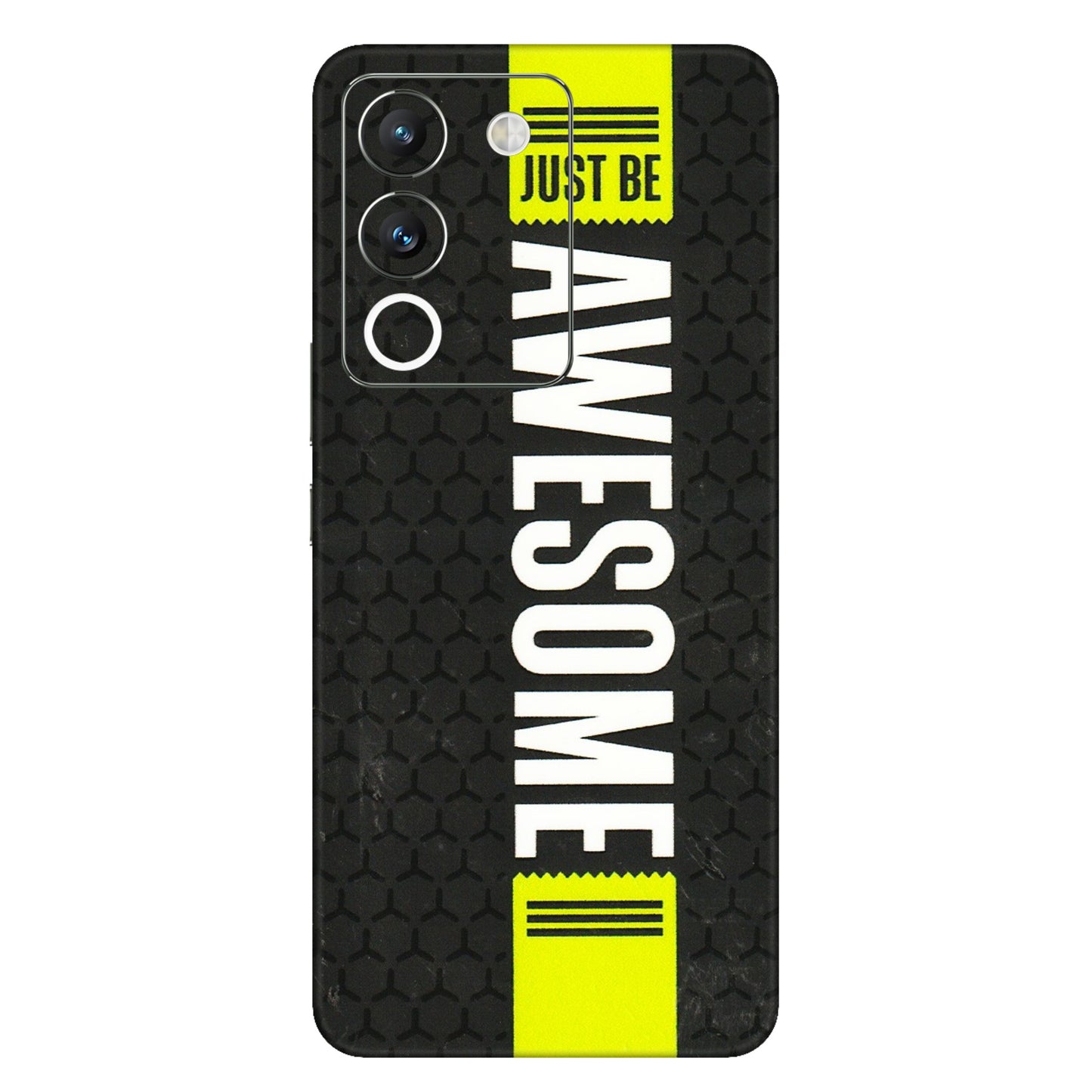 VIVO Y Series Phone Skins (All Models) - Just Be Awesome - 3D Embossed Finish (L-101) Vivo Y200 (5G)