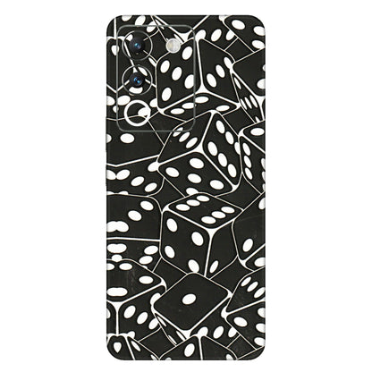 VIVO Y Series Phone Skins (All Models) - Big Black Dices - 3D Embossed Finish (L-106) Vivo Y200 (5G)
