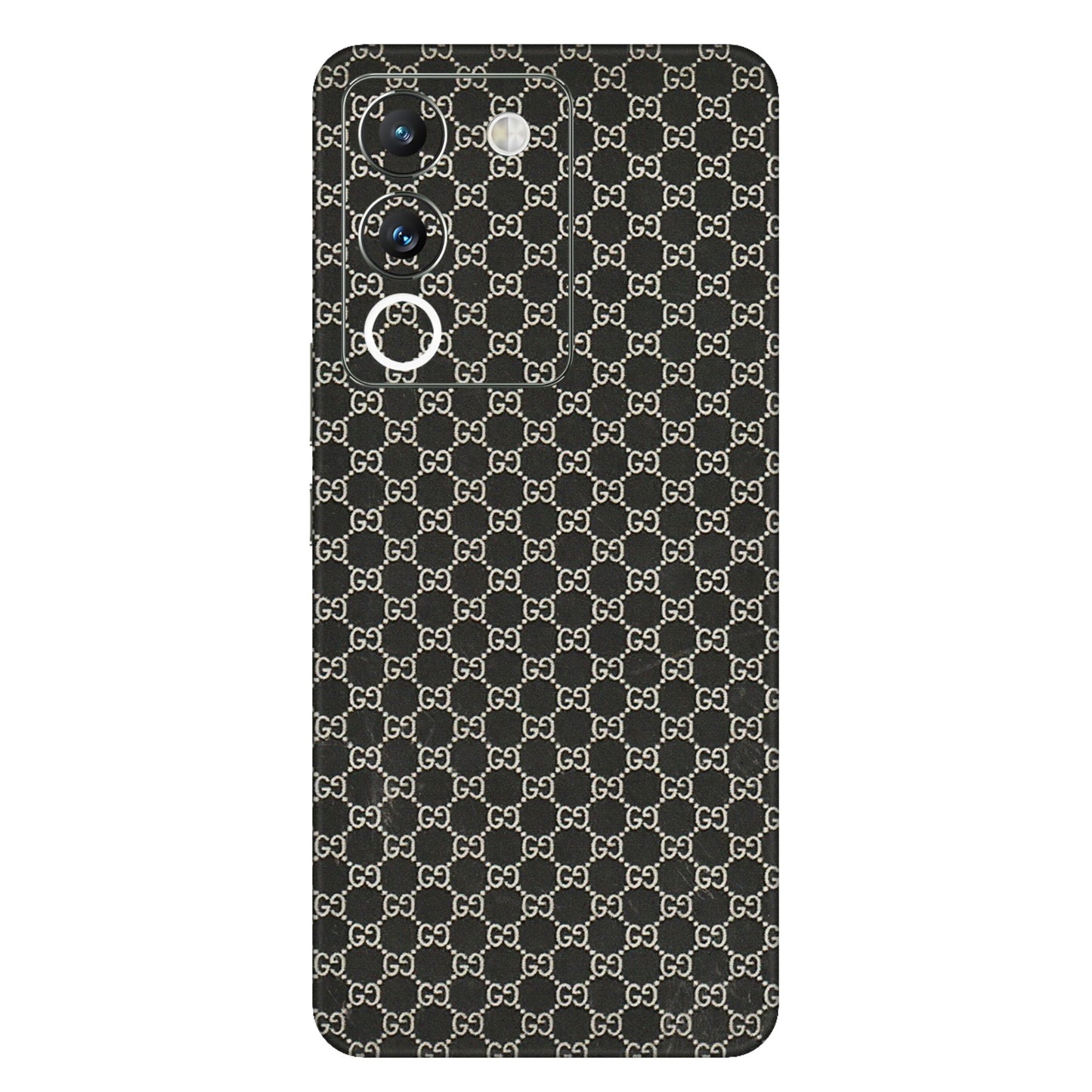 VIVO Y Series Phone Skins (All Models) - Black G Print - 3D Embossed Finish (L-109) Vivo Y200 (5G)