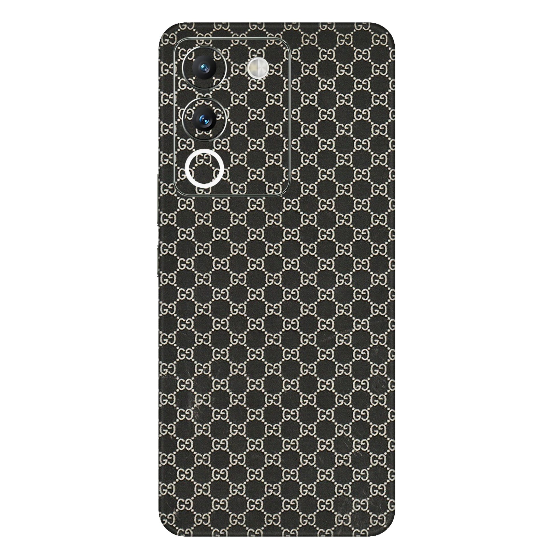 VIVO Y Series Phone Skins (All Models) - Black G Print - 3D Embossed Finish (L-109) Vivo Y200 (5G)