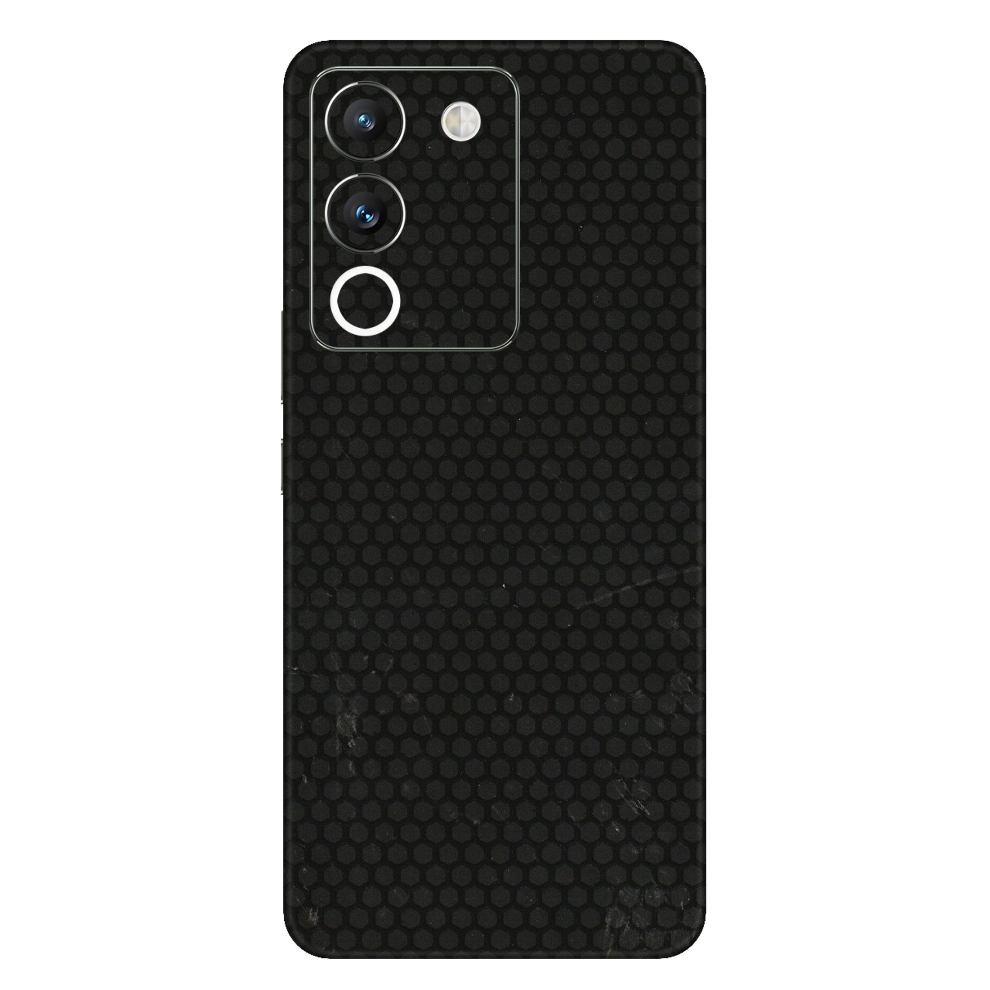 VIVO Y Series Phone Skins (All Models) - Black honeycomb - 3D Embossed Finish (L-114) Vivo Y200 (5G)