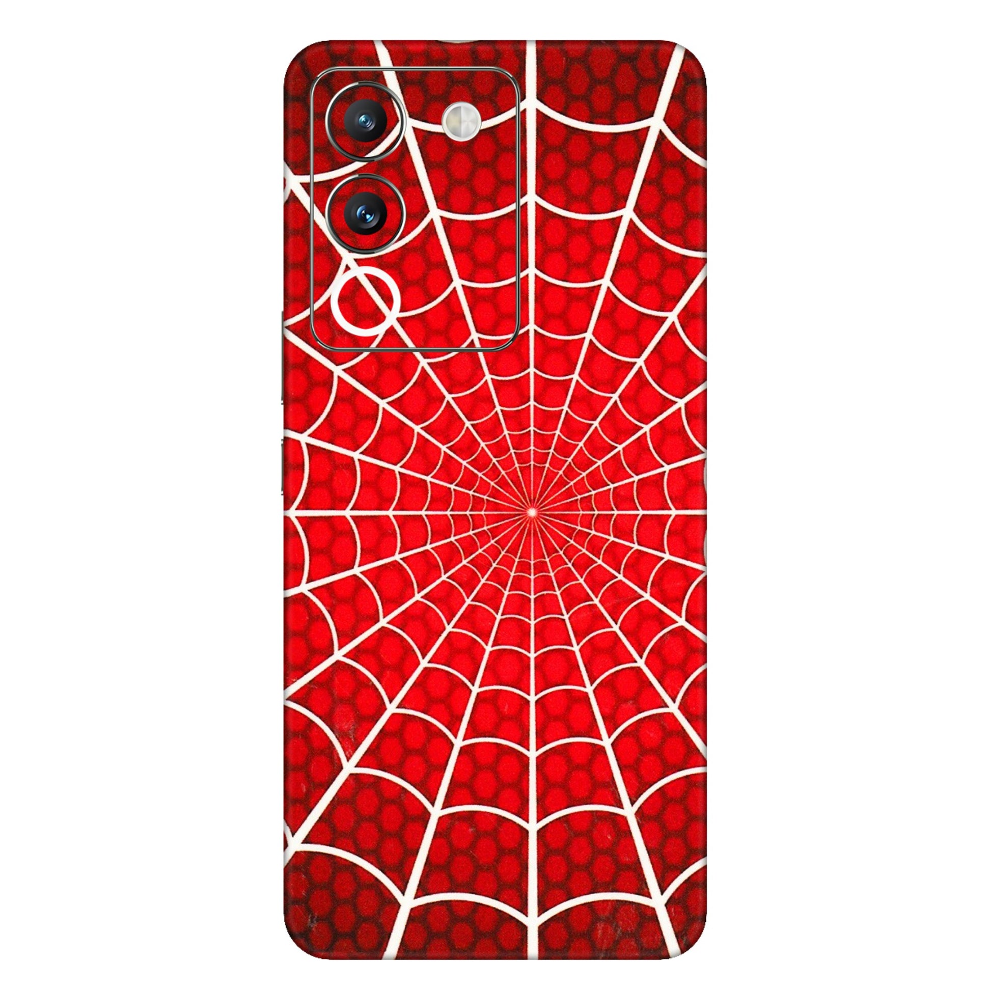 VIVO Y Series Phone Skins (All Models) - Classic Spidey Web - 3D Embossed Finish (L-115) Vivo Y200 (5G)