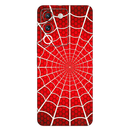 VIVO Y Series Phone Skins (All Models) - Classic Spidey Web - 3D Embossed Finish (L-115) Vivo Y200 (5G)