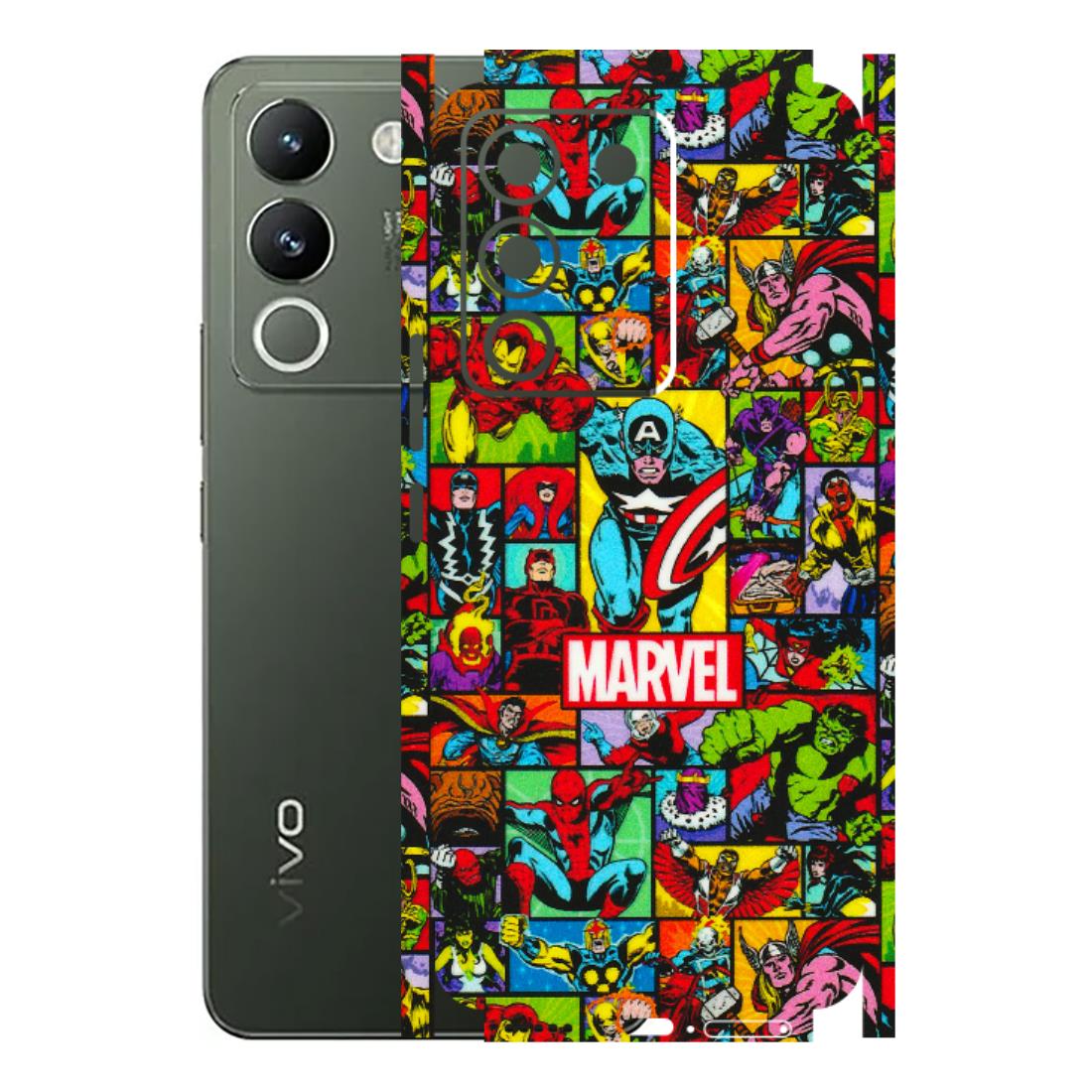 VIVO Y Series Phone Skins (All Models) - MARVELOUS Comic Characters - 3D Embossed Finish (L-129) Vivo Y200 (5G)