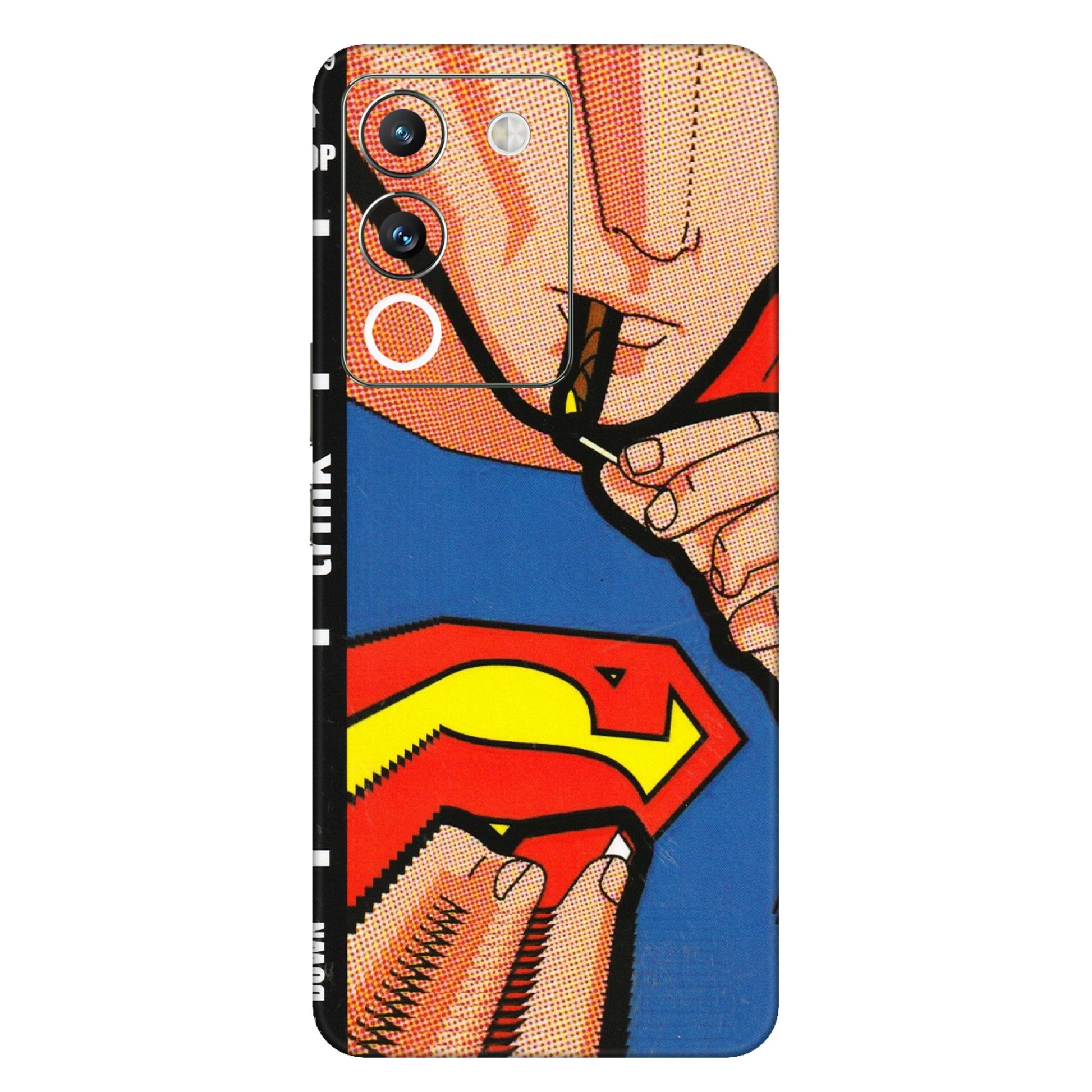 VIVO Y Series Phone Skins (All Models) - Superman Sutta - 3D Embossed Finish (L-130) Vivo Y200 (5G)