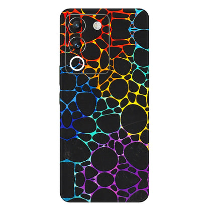 VIVO Y Series Phone Skins (All Models) - Abstract Art MultiColour - 3D Embossed Finish (L-133) Vivo Y200 (5G)