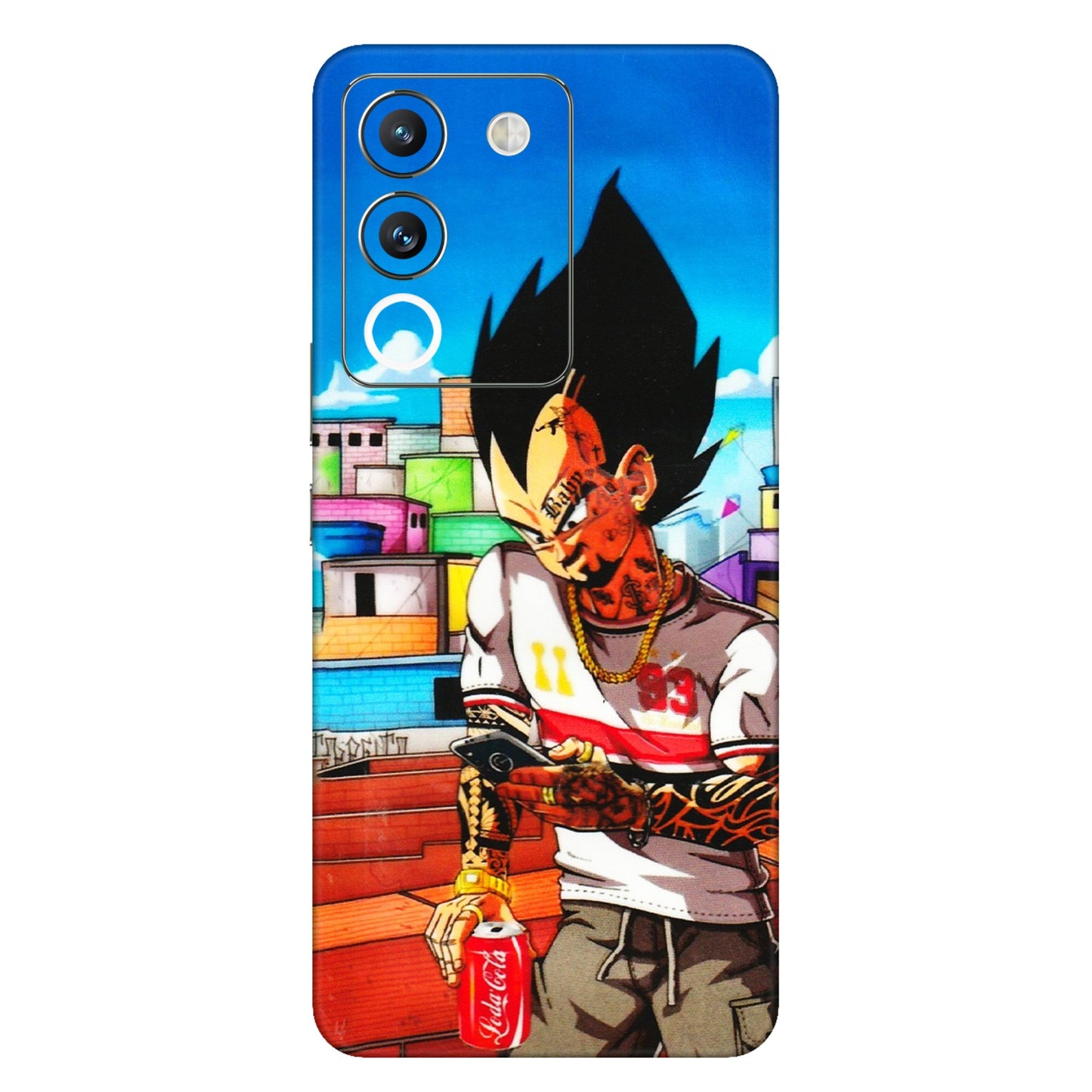 VIVO Y Series Phone Skins (All Models) - Vegeta - 3D Embossed Finish (L-136) Vivo Y200 (5G)