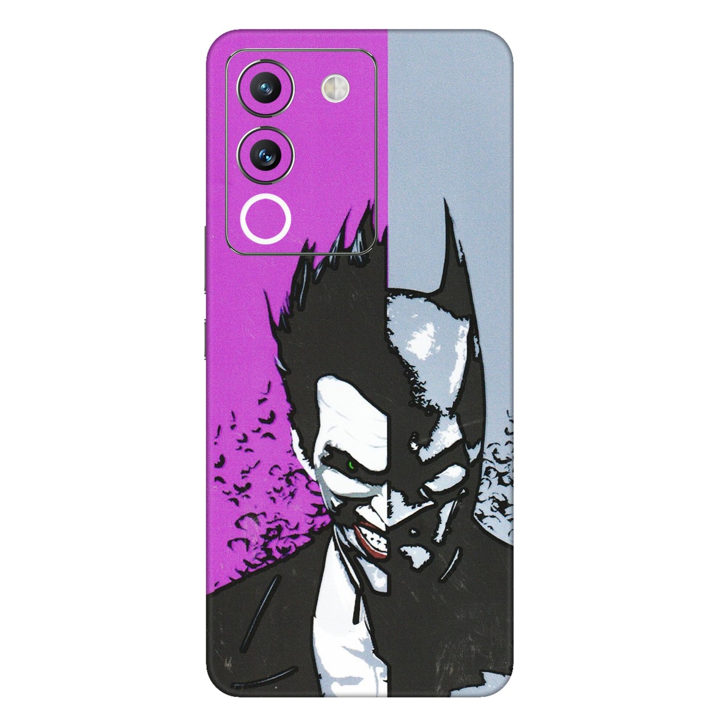 VIVO Y Series Phone Skins (All Models) - Batman & Joker - 3D Embossed Finish (L-143) Vivo Y200 (5G)