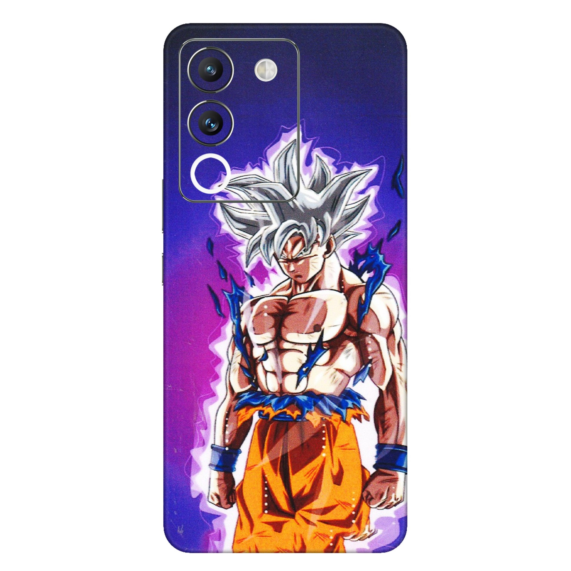 VIVO Y Series Phone Skins (All Models) - Goku Purple Anime - 3D Embossed Finish (L-147) Vivo Y200 (5G)