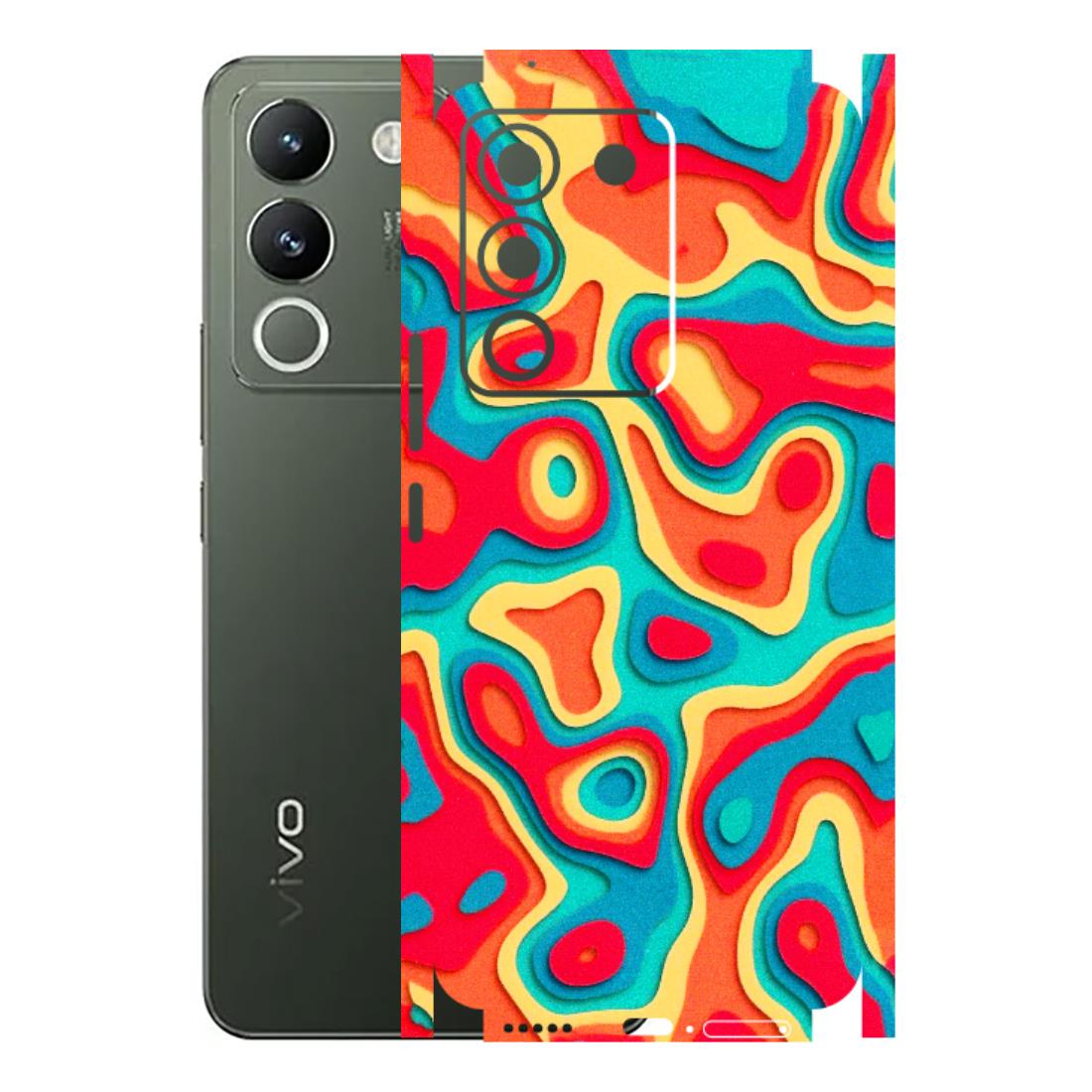 VIVO Y Series Phone Skins (All Models) - Abstract Swirl - 3D Embossed Finish (L-150) Vivo Y200 (5G)