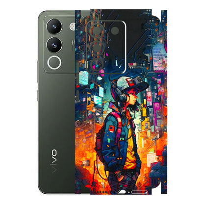 VIVO Y Series Phone Skins (All Models) - Street Anime Guy - 3D Embossed Finish (L-158) Vivo Y200 (5G)