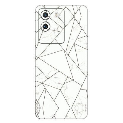 VIVO Y Series Phone Skins (All Models) - Luxury White Marble Effect - 3D Embossed Finish (L-168) Vivo Y200 (5G)