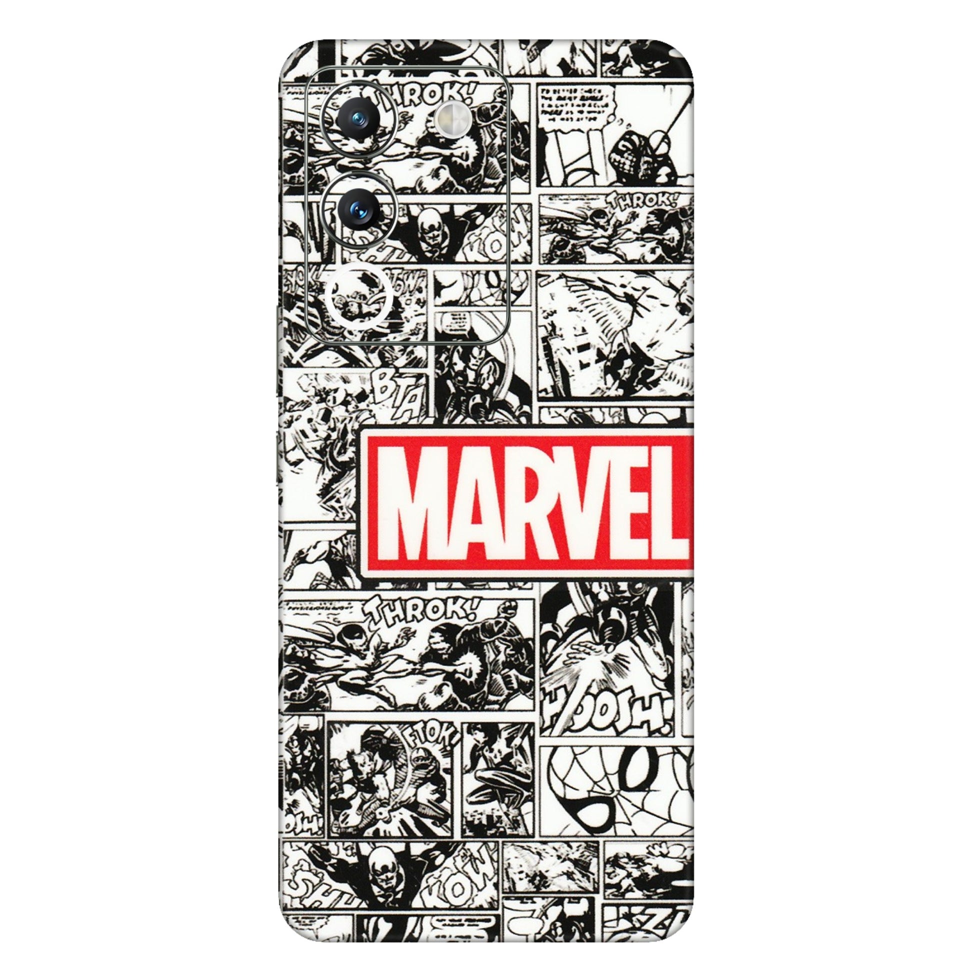 VIVO Y Series Phone Skins (All Models) - Marvel Comic - 3D Embossed Finish (L-171) Vivo Y200 (5G)