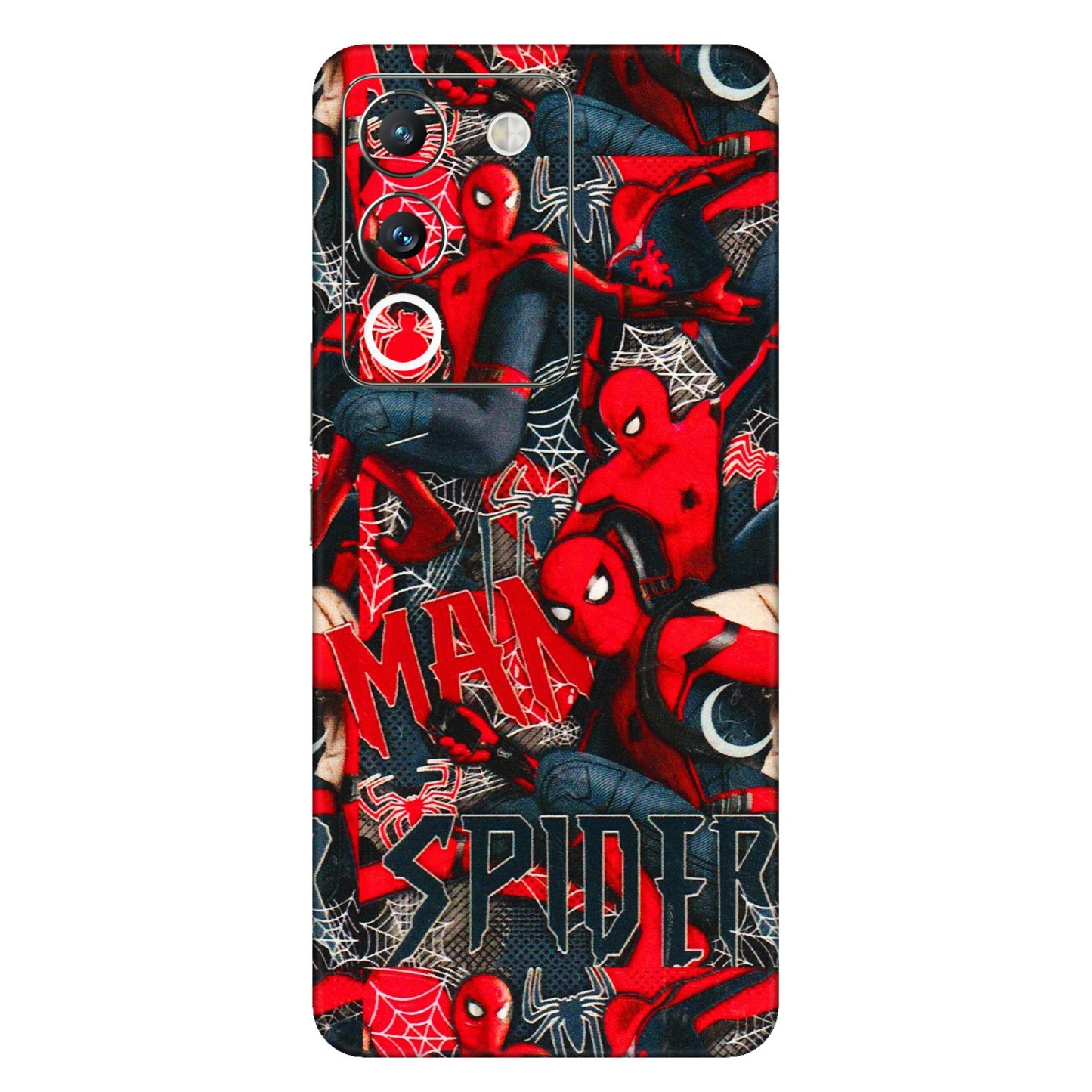 VIVO Y Series Phone Skins (All Models) - SpiderMan Cool - 3D Embossed Finish (L-188) Vivo Y200 (5G)