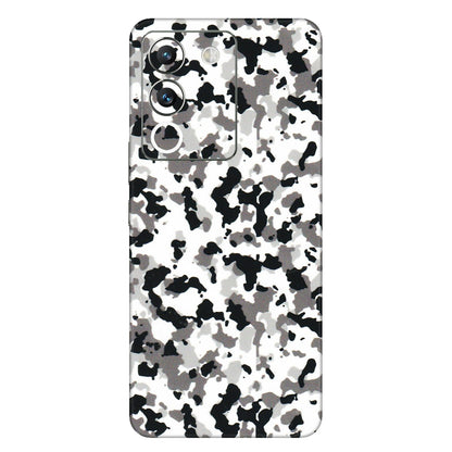 VIVO Y Series Phone Skins (All Models) - White Black Camouflage - 3D Embossed Finish (L-18) Vivo Y200 (5G)