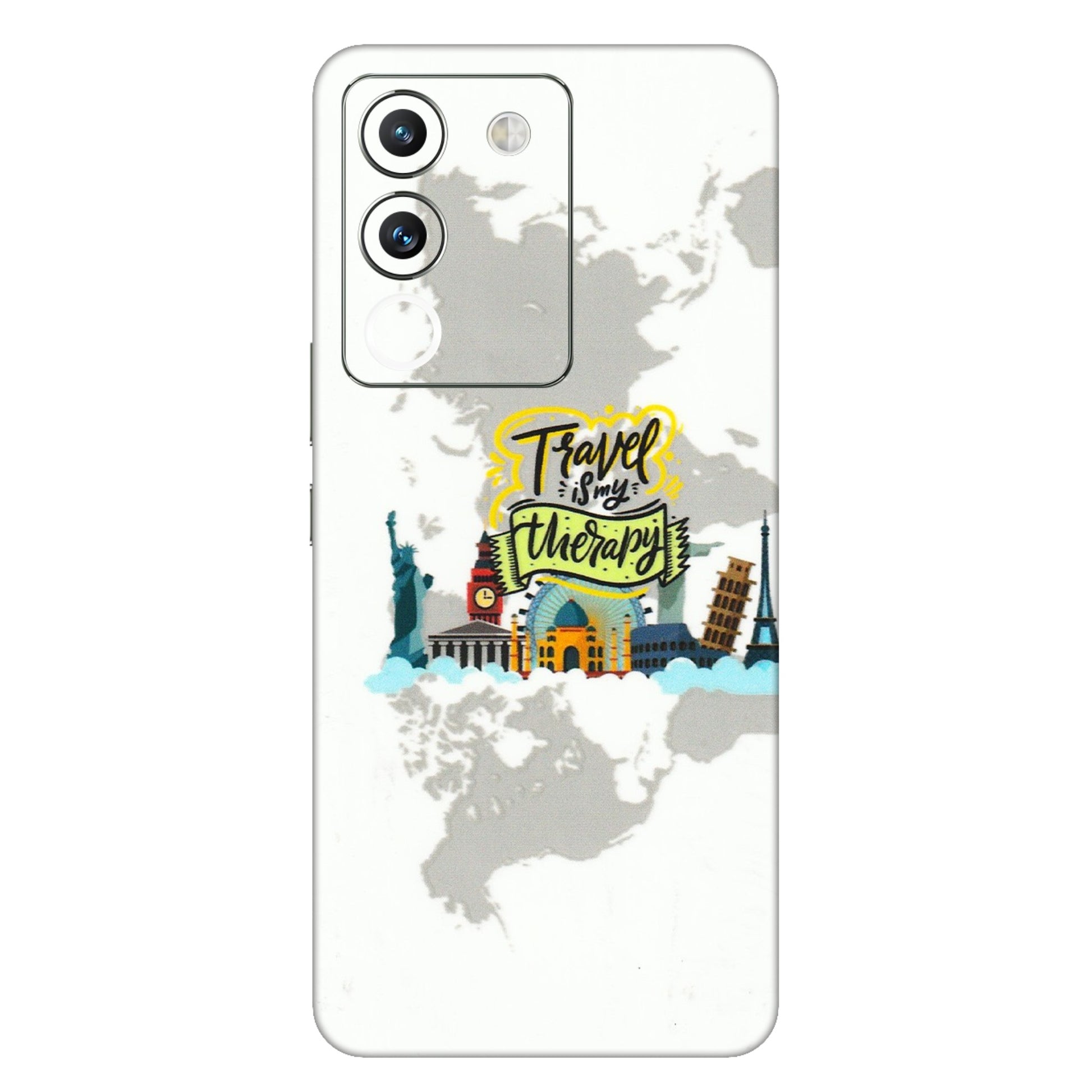 VIVO Y Series Phone Skins (All Models) - Travel Therapy - 3D Embossed Finish (L-199) Vivo Y200 (5G)