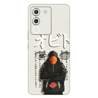 VIVO Y Series Phone Skins (All Models) - Obito Anime Eye - 3D Embossed Finish (L-19) Vivo Y200 (5G)