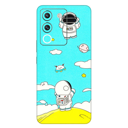 VIVO Y Series Phone Skins (All Models) - Blue Skies Astro Float - 3D Embossed Finish (L-230) Vivo Y200 (5G)