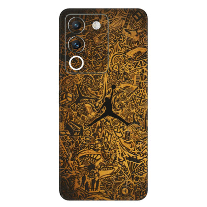 VIVO Y Series Phone Skins (All Models) - Premium Gold Basketball Player - 3D Embossed Finish (L-236) Vivo Y200 (5G)