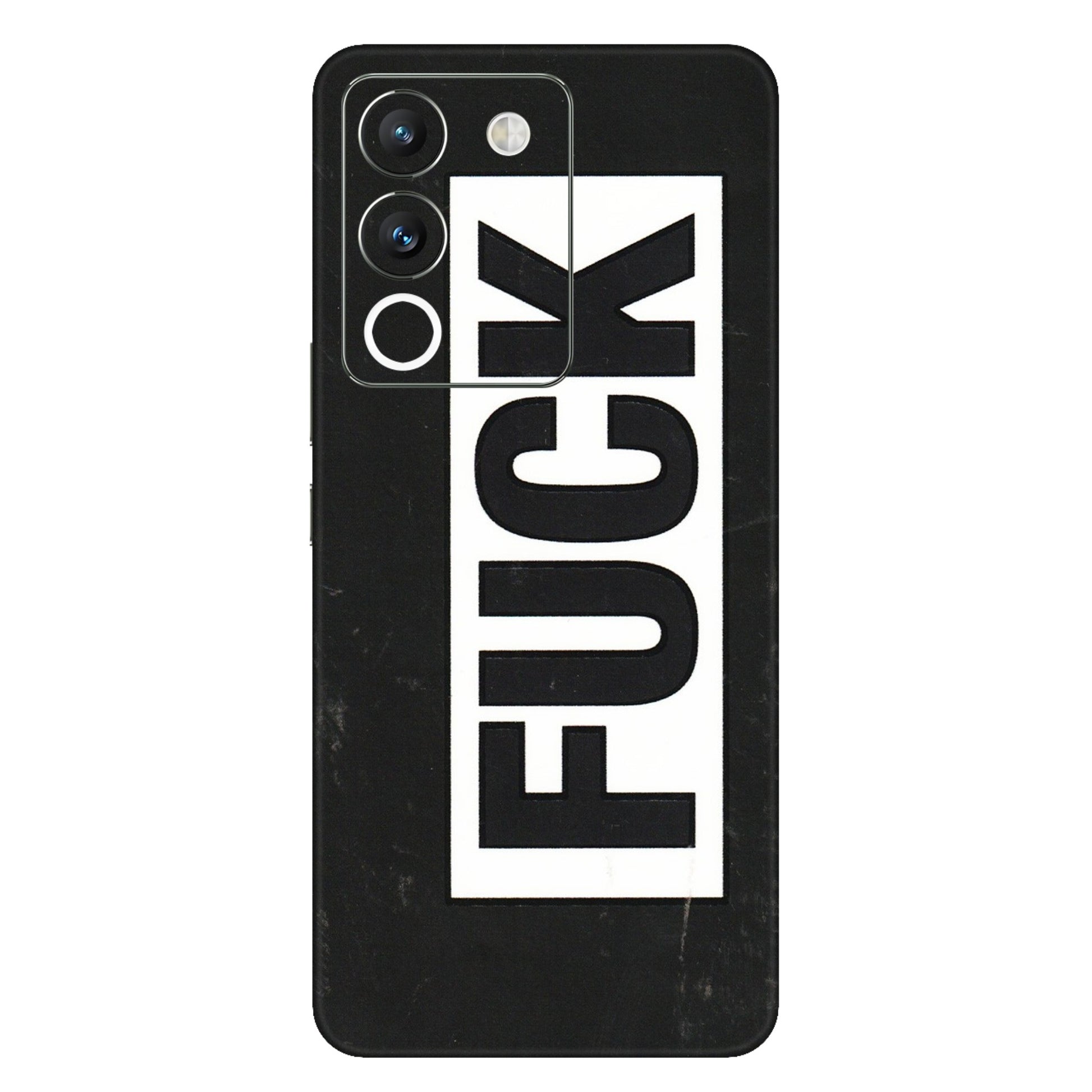 VIVO Y Series Phone Skins (All Models) - The F Word - 3D Embossed Finish (L-255) Vivo Y200 (5G)