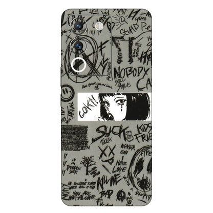 VIVO Y Series Phone Skins (All Models) - Never Have Love Anime - 3D Embossed Finish (L-260) Vivo Y200 (5G)