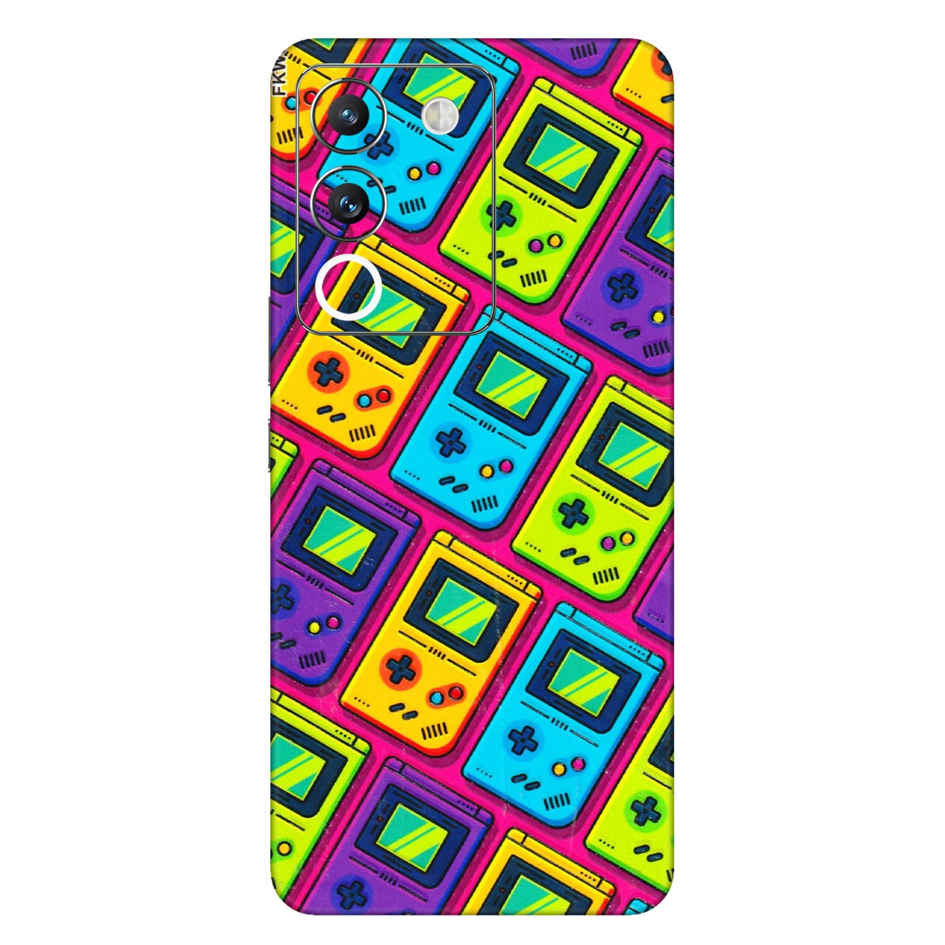 VIVO Y Series Phone Skins (All Models) - Gameboy Colourful - 3D Embossed Finish (L-266) Vivo Y200 (5G)