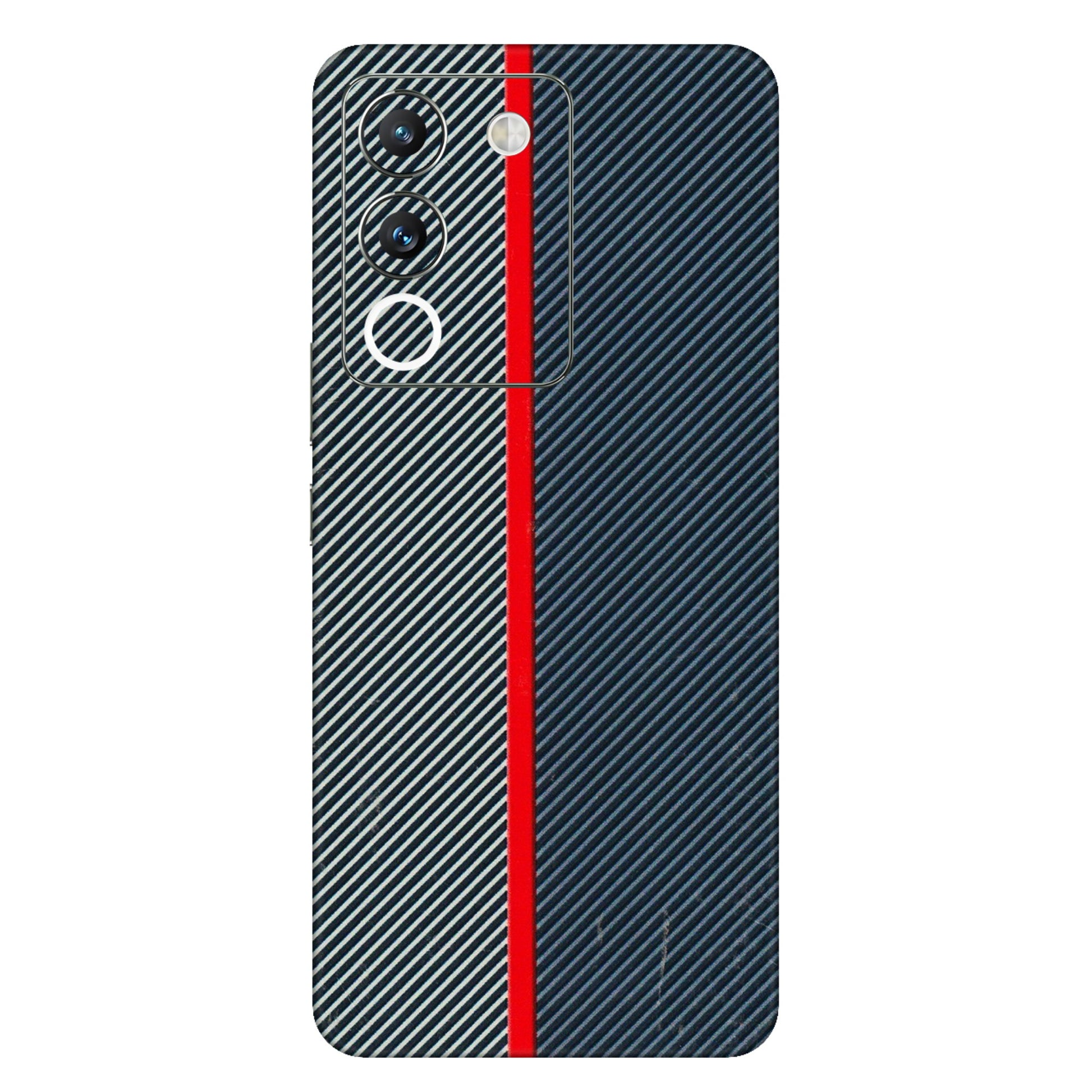 VIVO Y Series Phone Skins (All Models) - Blue Sober Lines - 3D Embossed Finish (L-305) Vivo Y200 (5G)