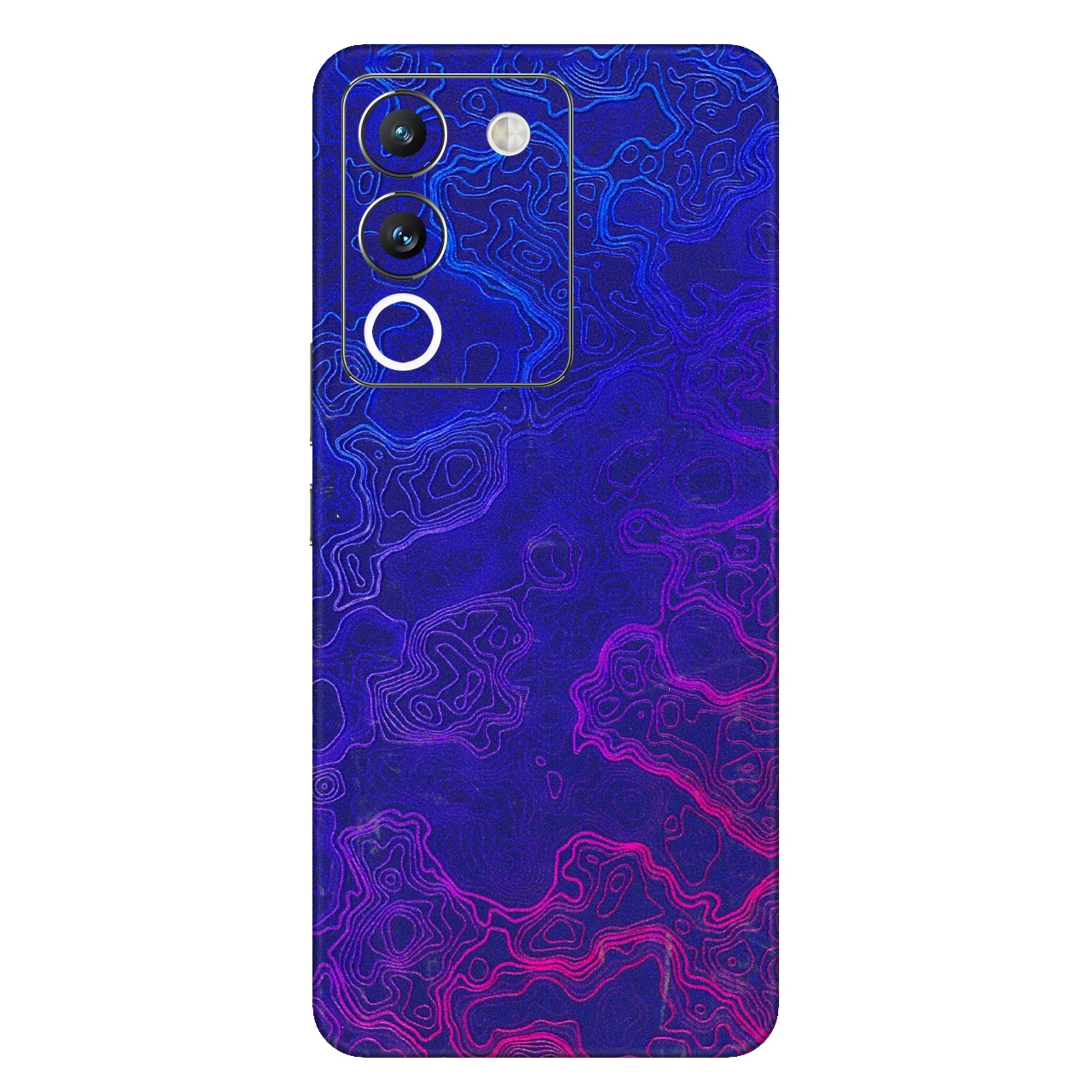 VIVO Y Series Phone Skins (All Models) - Purple Ripples Swirl - 3D Embossed Finish (L-314) Vivo Y200 (5G)