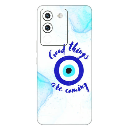 VIVO Y Series Phone Skins (All Models) - Evil Eye Good Things Are Coming - 3D Embossed Finish (L-322) Vivo Y200 (5G)