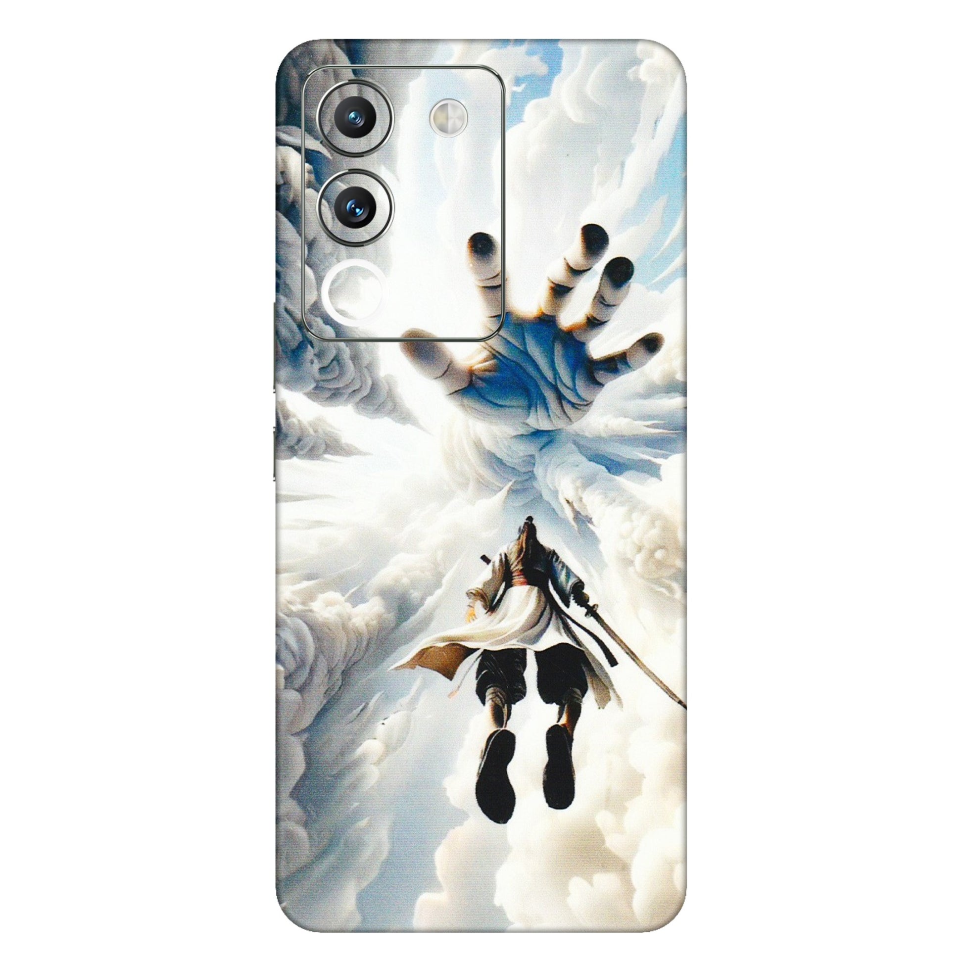 VIVO Y Series Phone Skins (All Models) - Big Hand With Monkey King - 3D Embossed Finish (L-323) Vivo Y200 (5G)