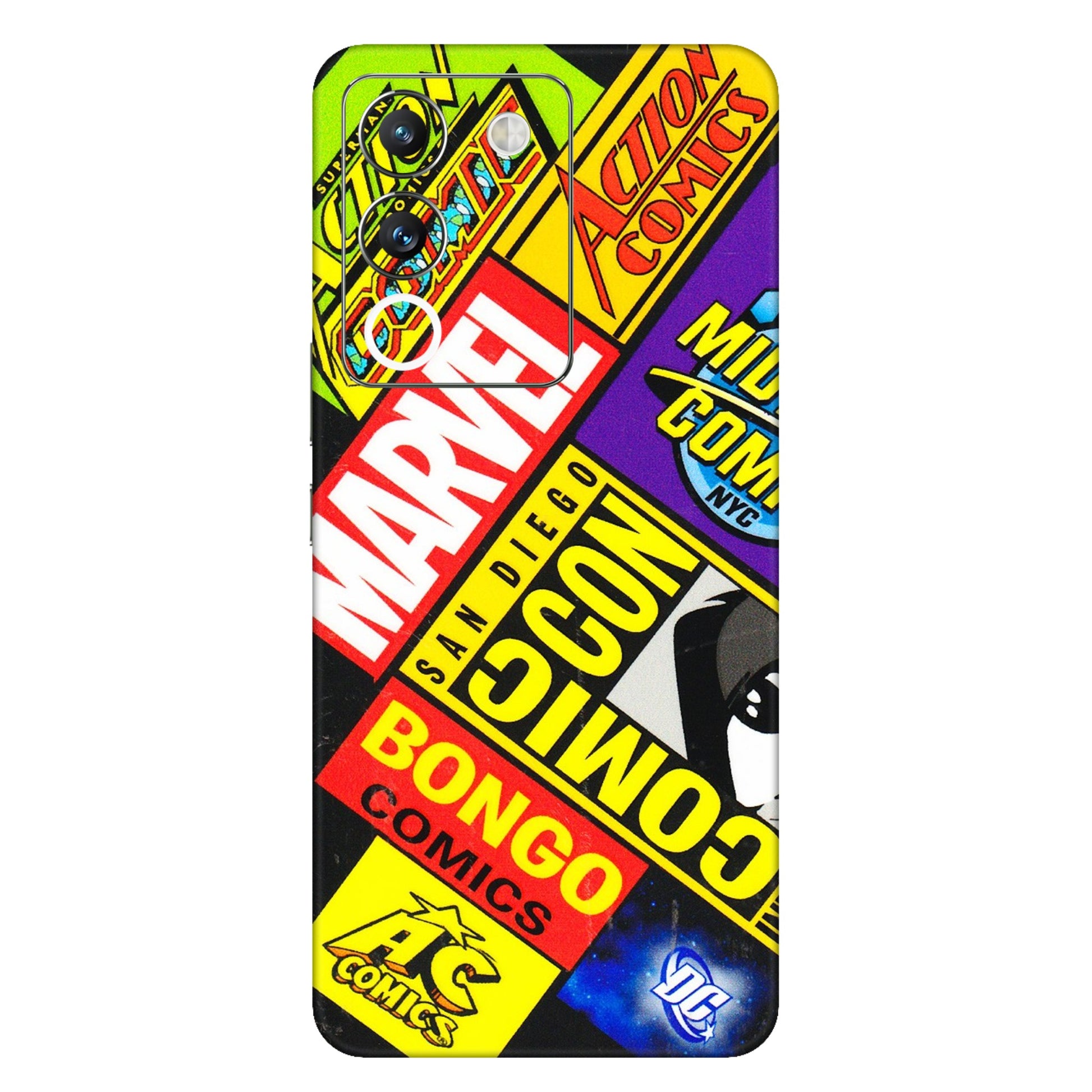 VIVO Y Series Phone Skins (All Models) - Bongo Comic Con - 3D Embossed Finish (L-325) Vivo Y200 (5G)