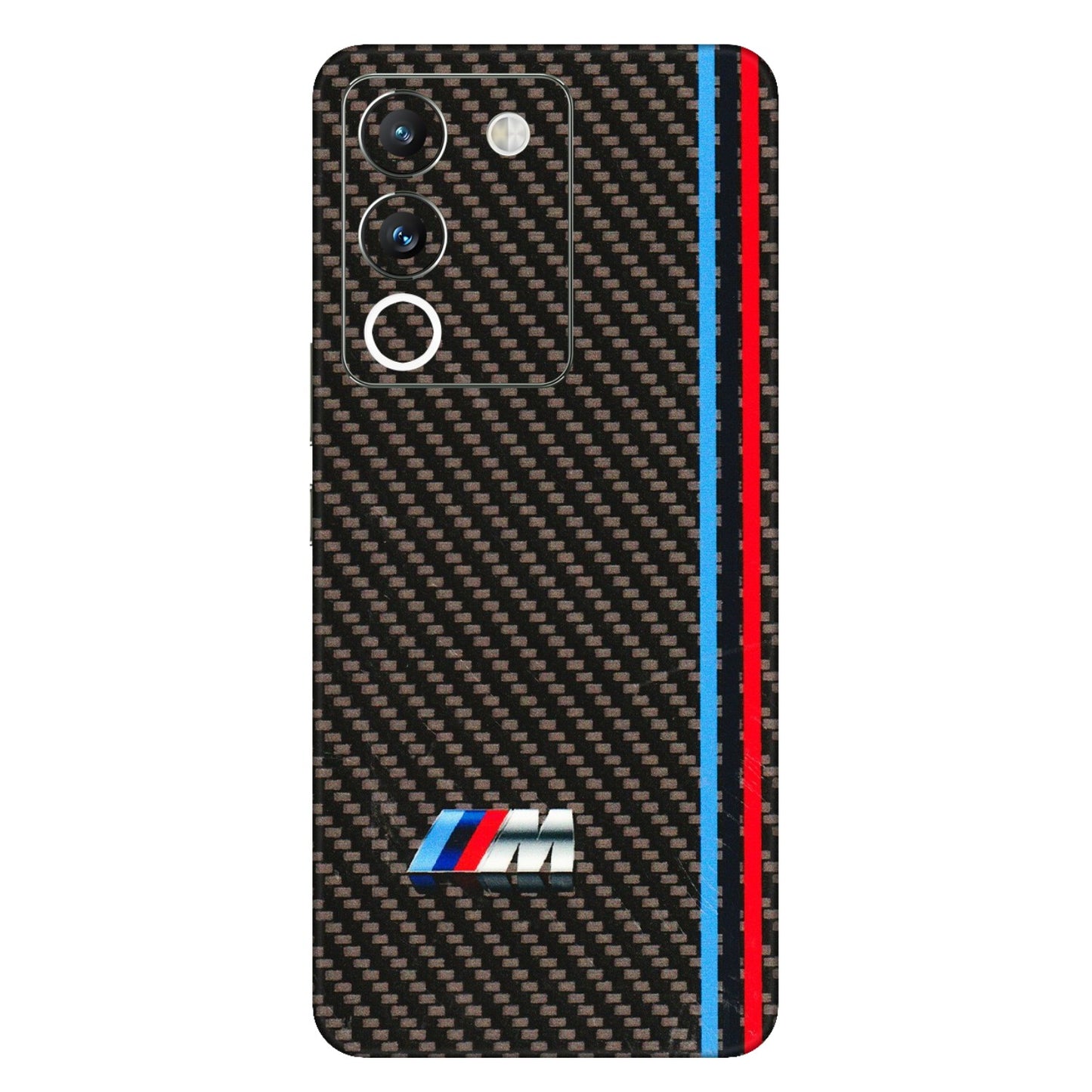 VIVO Y Series Phone Skins (All Models) - BM Carbon Fiber Feels - 3D Embossed Finish (L-38) Vivo Y200 (5G)