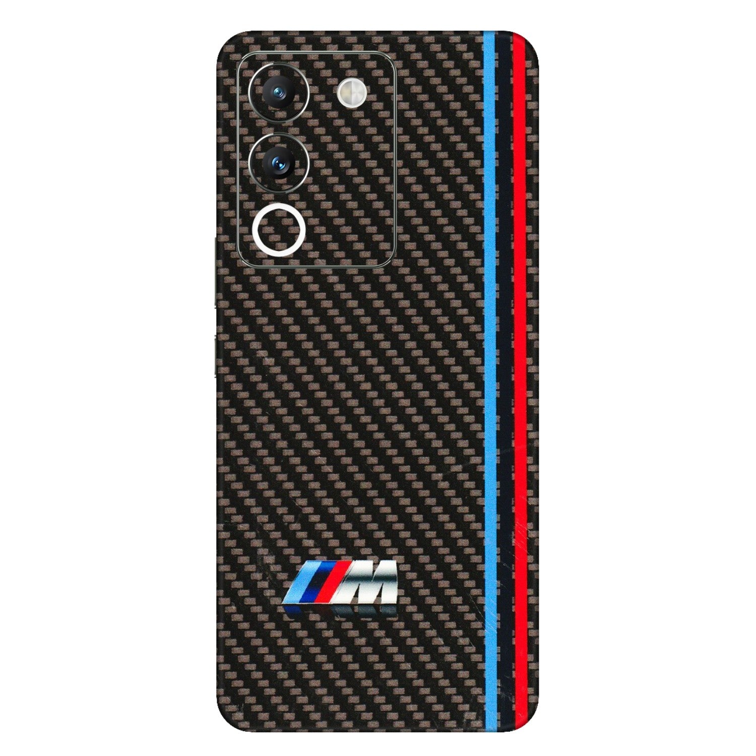VIVO Y Series Phone Skins (All Models) - BM Carbon Fiber Feels - 3D Embossed Finish (L-38) Vivo Y200 (5G)
