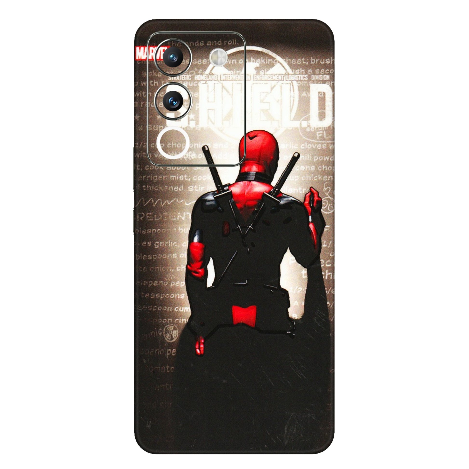 VIVO Y Series Phone Skins (All Models) - Deadpool - 3D Embossed Finish (L-56) Vivo Y200 (5G)