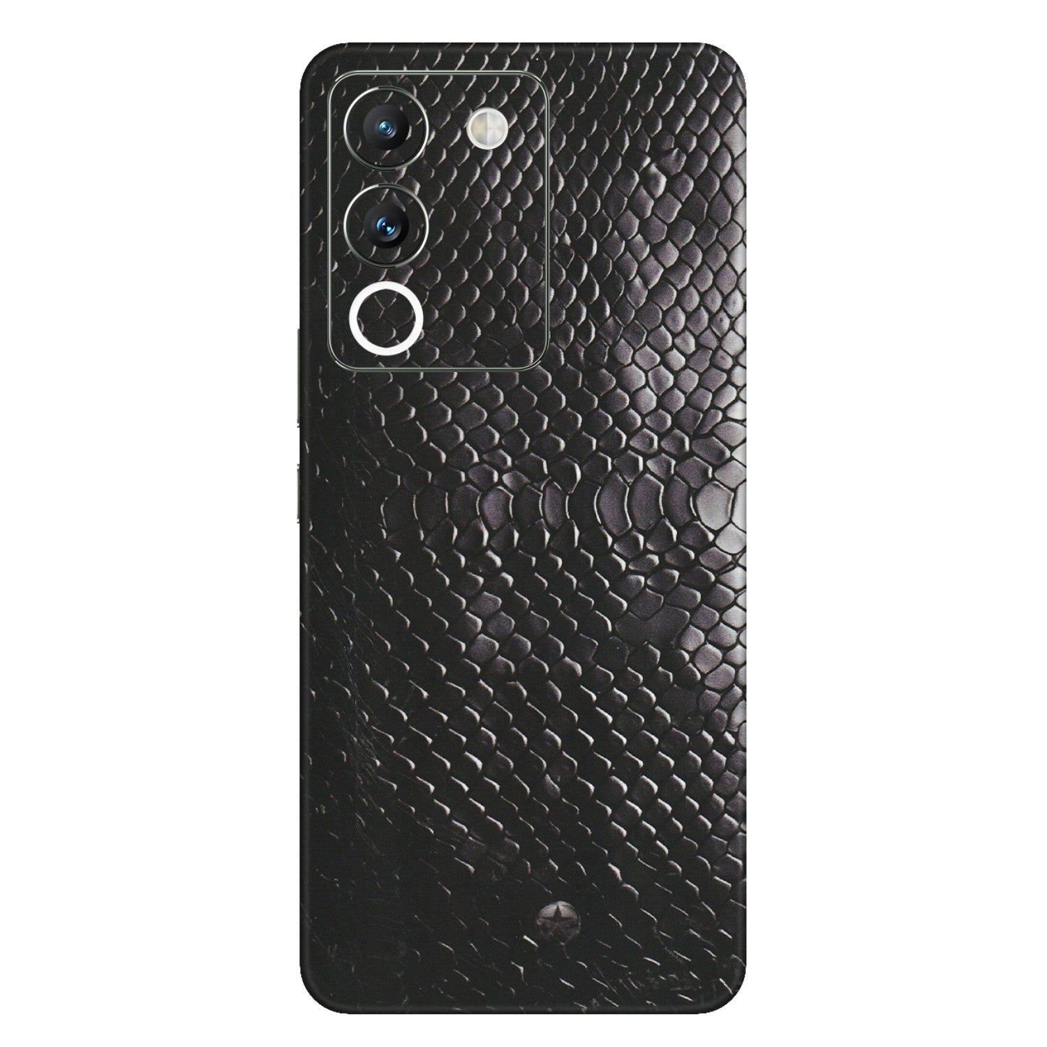 VIVO Y Series Phone Skins (All Models) - Black Snack Leather - Matte Finish (M-147) Vivo Y200 (5G)