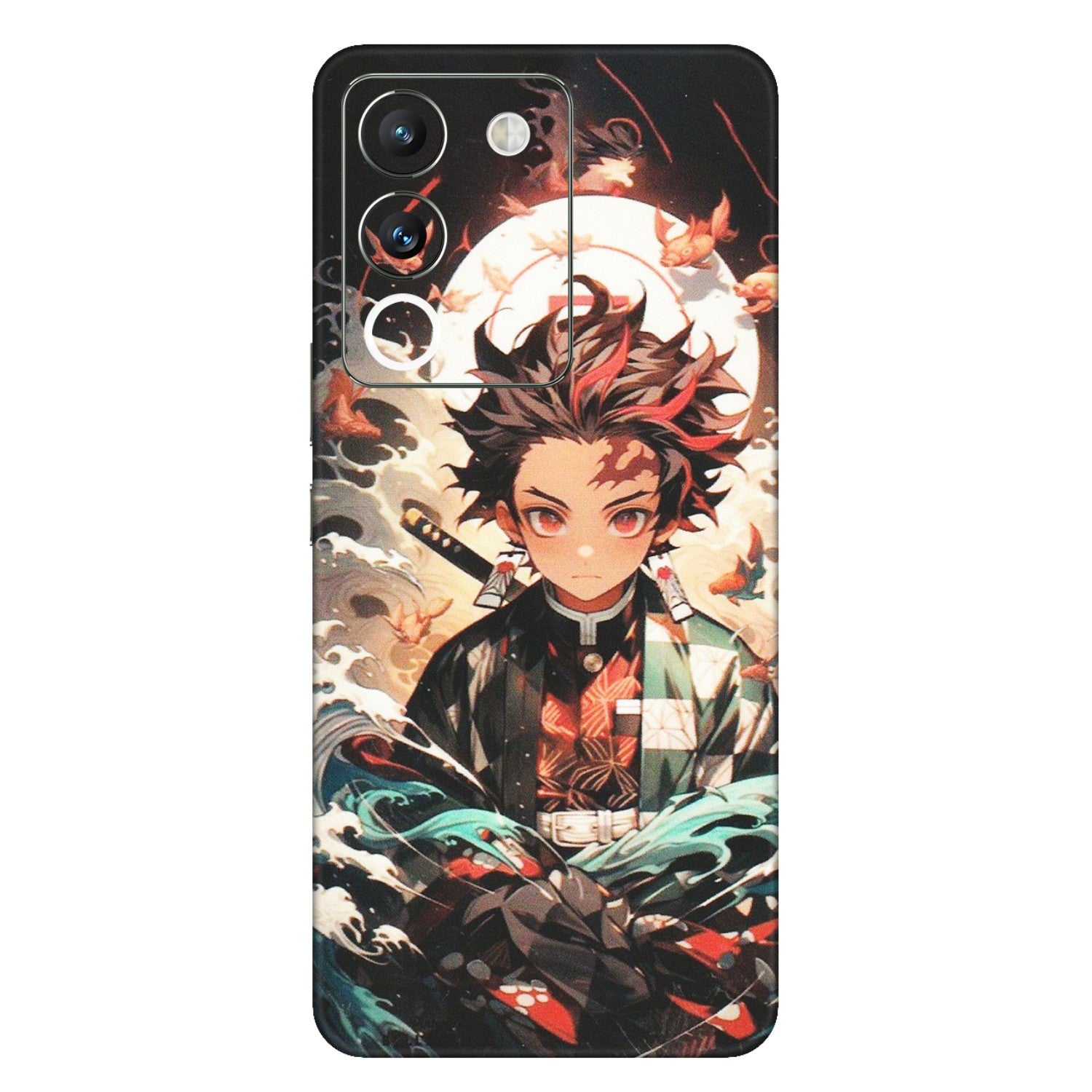 VIVO Y Series Phone Skins (All Models) - Tanjiro Demon Slayer Anime - Matte Finish (M-158) Vivo Y200 (5G)