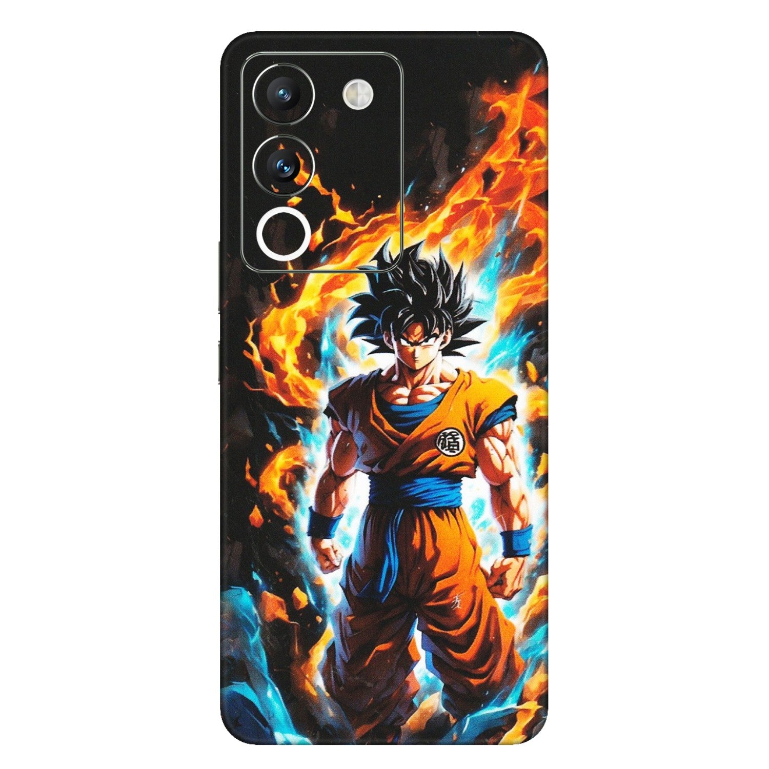 VIVO Y Series Phone Skins (All Models) - Goku Transformation Anime - Matte Finish (M-159) Vivo Y200 (5G)