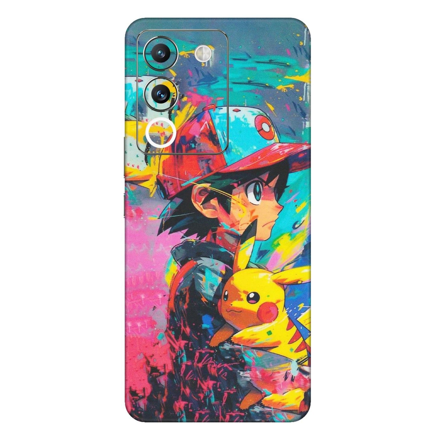 VIVO Y Series Phone Skins (All Models) - Ash & Pikachu - Matte Finish (M-26)