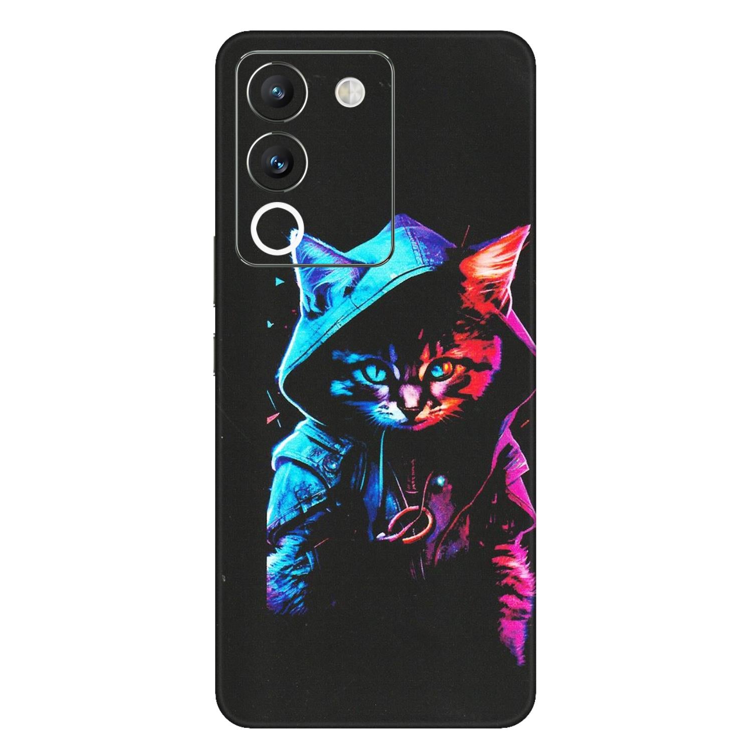 VIVO Y Series Phone Skins (All Models) - Cyberpunk Cat - Matte Finish (M-45) Vivo Y200 (5G)