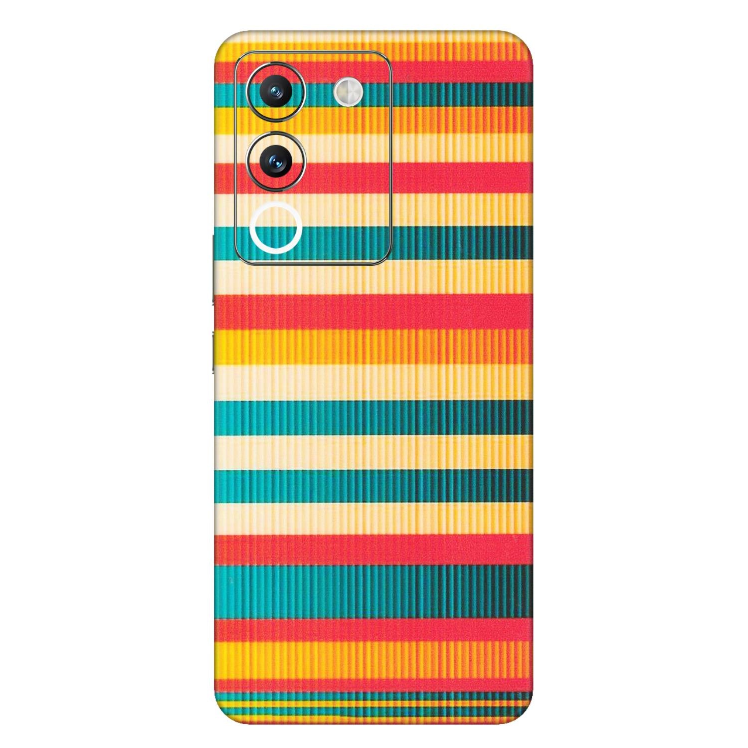 VIVO Y Series Phone Skins (All Models) - Colourful Stripes Soothing Effect - Matte Finish (M-86) Vivo Y200 (5G)