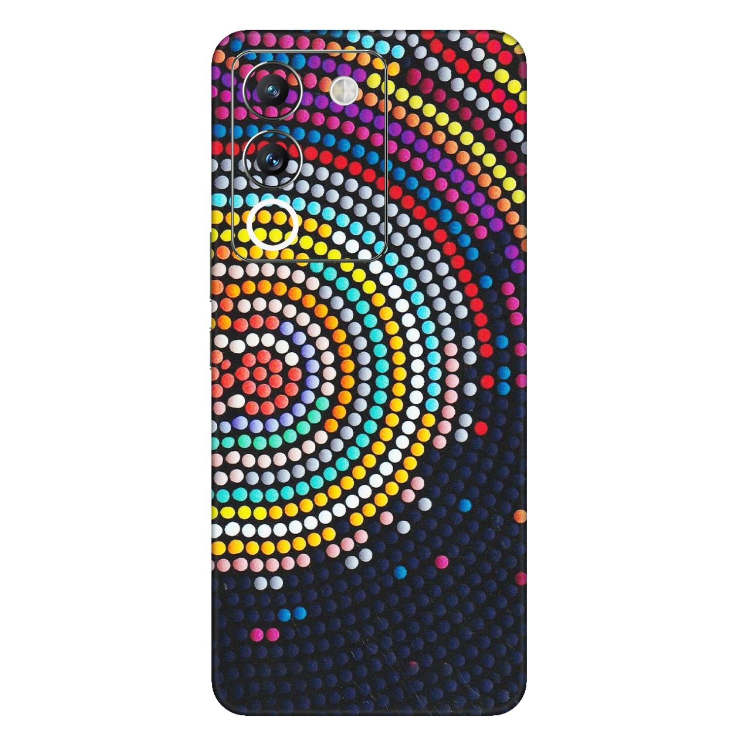 VIVO Y Series Phone Skins (All Models) - Rainbow Dot Mandala - Matte Finish (M-97) Vivo Y200 (5G)