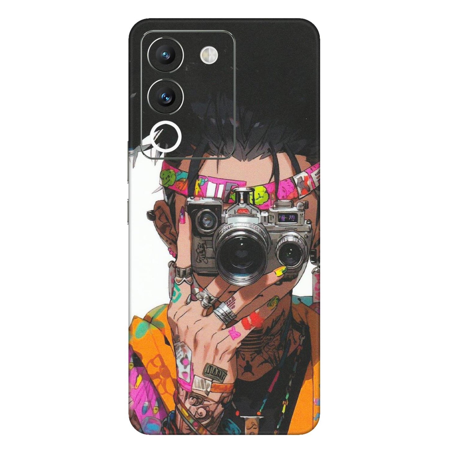 VIVO Y Series Phone Skins (All Models) - Camera Lover Girl - Matte Finish (M-09) Vivo Y200 (5G)