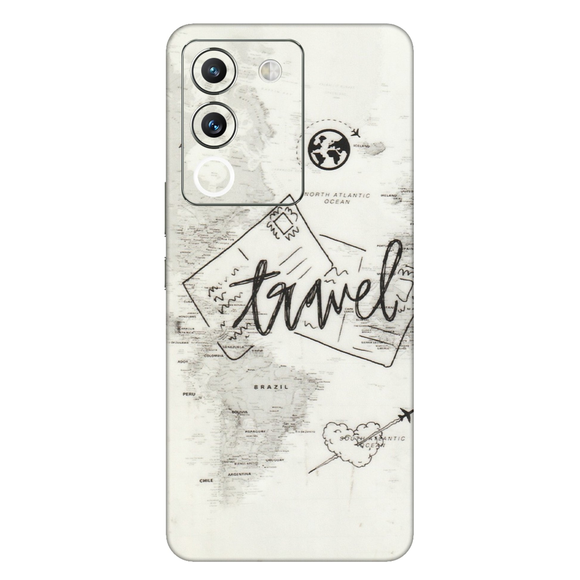 VIVO Y Series Phone Skins (All Models) - Travel Ticket - Transparent Finish (T-06) Vivo Y200 (5G)