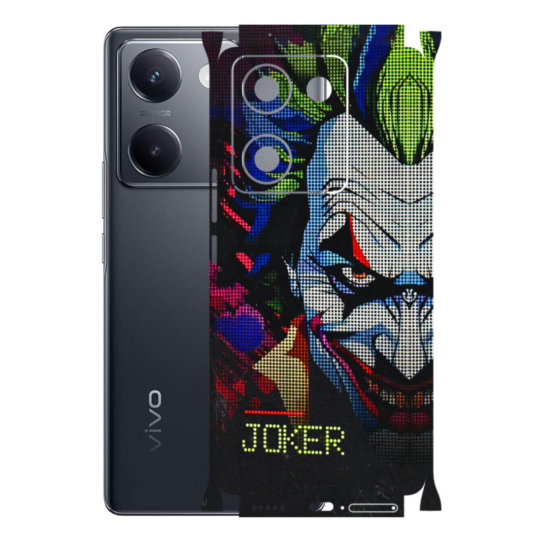 VIVO Y Series Phone Skins (All Models) - Joker Dot Matrix - 3D Embossed Finish (L-08) Vivo Y200 Pro